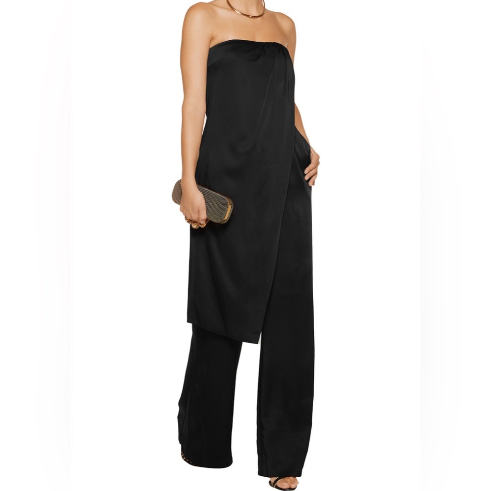 Rachel Zoe Chester Black Strapless Jumpsuit